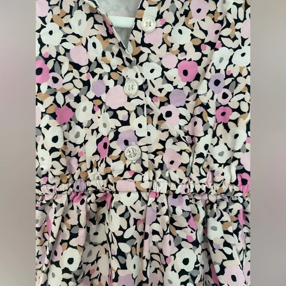 kate spade Floral Sleeveless Collared Dress in Pink and Cream Size 24 Months - Picture 4 of 7